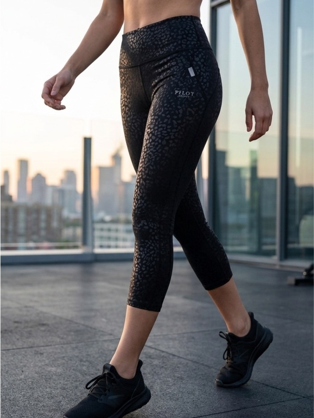 Black Cheetah Leggings